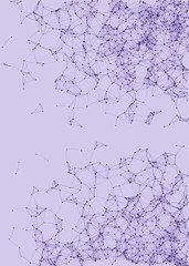 Network Mesh Procedural Art background illustration