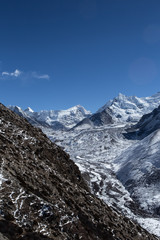 himalaia mountains in winter