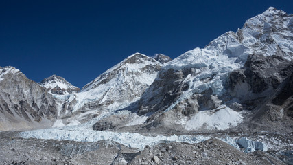 Mount Everest and glaciar