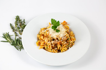 Fresh pasta with Tomatoes and Vegetables