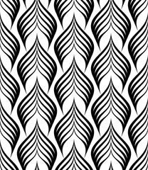 Vector geometric seamless pattern. Modern geometric background with curly tiles.