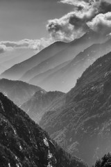 Obraz premium mountains and clouds