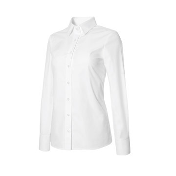 White women's shirt on a white background