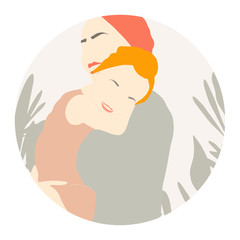 Mother's Day Vector Illustration.