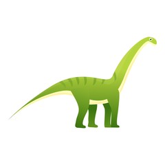 Brachiosaurus icon. Cartoon of brachiosaurus vector icon for web design isolated on white background
