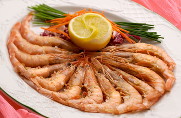 gambas a la plancha