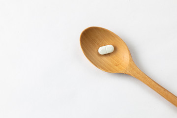 single white pill or caplet