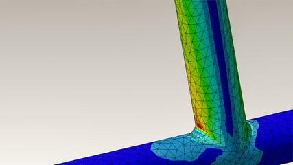 Tubular joint engineering with finite element analysis and von mises stress plot © Leandro