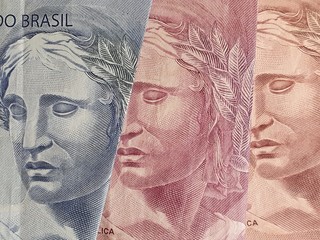 background of economy and finance with brazilian money