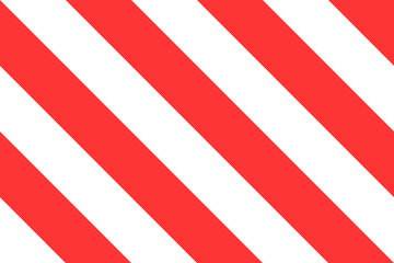 warning striped rectangular background, red and white stripes diagonally sign showing the size of the load, vector