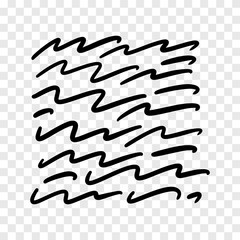 Obraz premium Vector collection of hand drawn underline