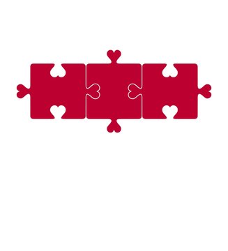 The national Flag of Indonesia . Indonesian Puzzle Flag