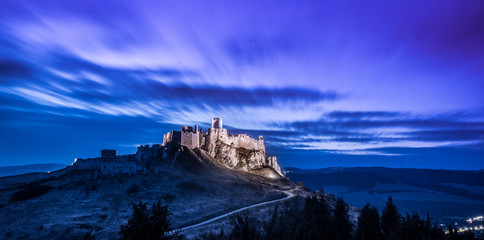One of the largest castle in Central Europe . National Cultural Monument (UNESCO) Spissky hrad. The...