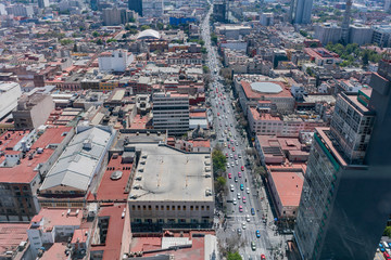 Obraz premium Aerial view of Mexico cityscape