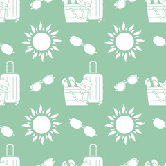 Vector pattern Travel Summer Vacation Beach Sun