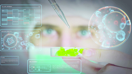 medicine of the future, new technologies, future, cyberpunk, illustration, nanotechnology, cyberpunk,