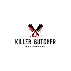Killer butcher restaurant logo