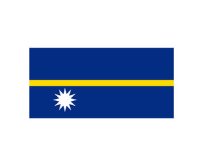 Nauru flag illustration