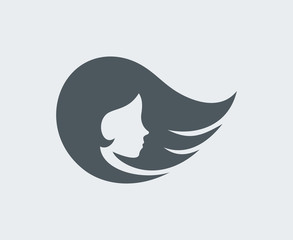 Design of fashion woman face icon