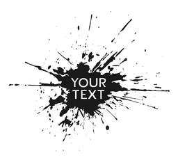 Design of decorative ink stain