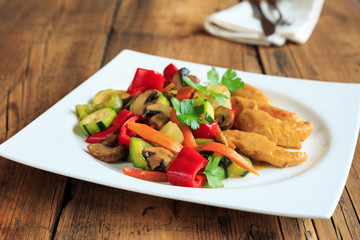 chicken with vegetables