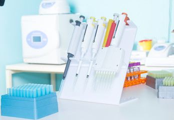 Medical test lab tools. Tools for laboratory analysis of samples for novel coronavirus, cancer,...