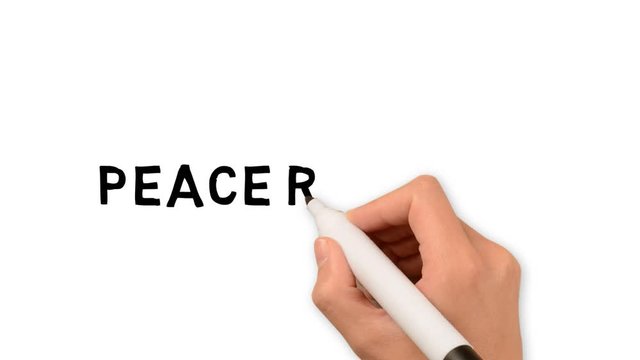 Peace Rose Day National on april event. 2D art motion display hand written Simple powerful promote promo campaign put place your brand use image deliver message text. Board pen marker copy space