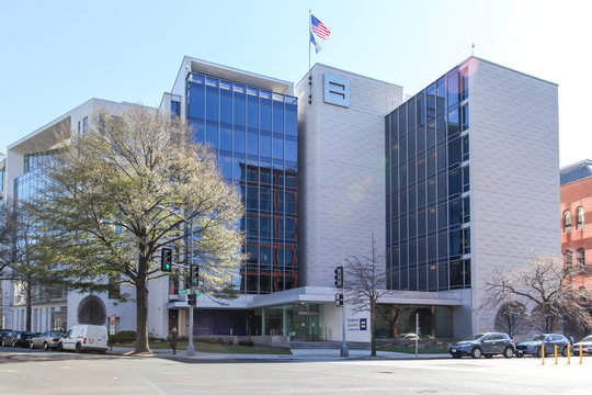 Washington, D.C., USA- March 1, 2020: Human Rights Campaign Headquarters In Washington, D.C., USA, The Largest LGBTQ Advocacy Group And Political Lobbying Organization In The United States.