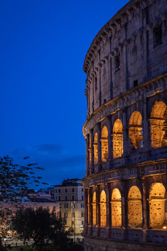 The Colosseum in Rome Italy
