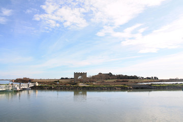 Villeneuve les Maguelone, a seaside resort in the south of Montpellier, Herault, France
