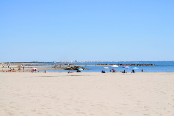 Fototapeta na wymiar Carnon Plage, a seaside resort in the south of Montpellier 