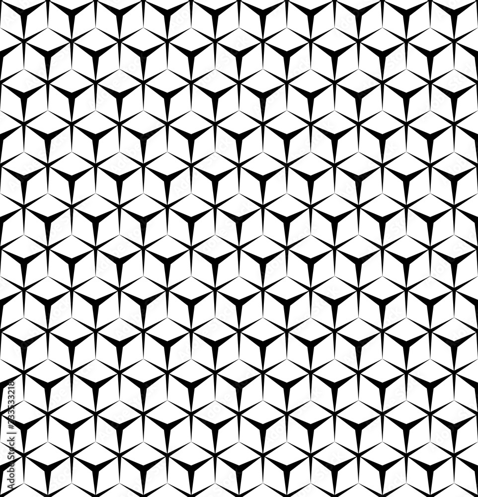 Poster abstract hexagonal seamless background