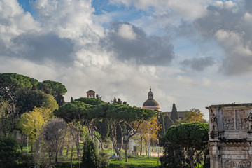 Obraz premium The Forum in Rome Italy