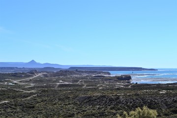 Fototapeta na wymiar Patagonian coast landscape
