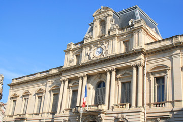 Fototapeta na wymiar Prefecture building of Montpellier, Herault, France