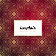 Background mandala seamless pattern vector
