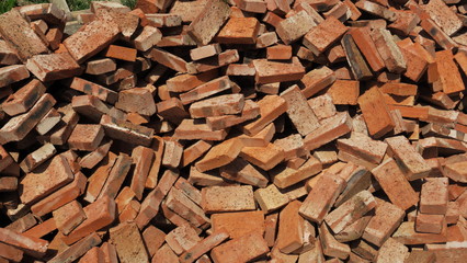 Ein Haufen Ziegelsteine in China