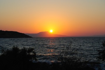 Fototapeta premium Greek sunsets A1