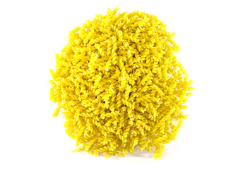 pasta on a white background. View from above. Pasta with durum wheat.