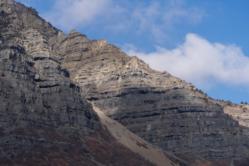 Fototapeta premium Clouds and mountain landscape in Utah