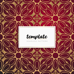 Background mandala seamless pattern vector