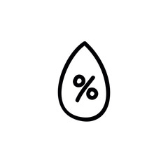 air humidity doodle icon, vector illustration