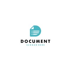 Fototapeta premium Initial D Data Document logo template