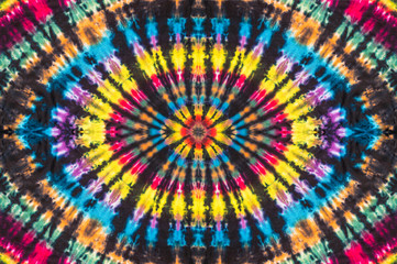 Fashionable Colorful Retro Abstract Psychedelic Ice Tie Dye Swirl Design