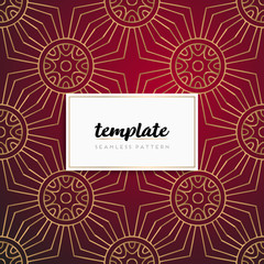 Background mandala seamless pattern vector