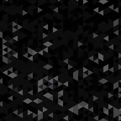 Black Grid Mosaic triangular abstract Background