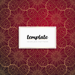 Background mandala seamless pattern vector