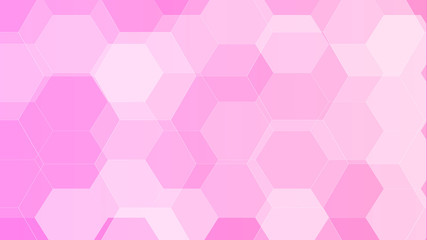 abstract hexagonal background with various color gradations
