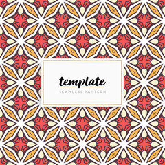 Background mandala seamless pattern vector