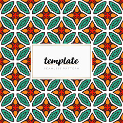 Background mandala seamless pattern vector